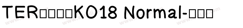 TER第三罗马KO18 Normal字体转换